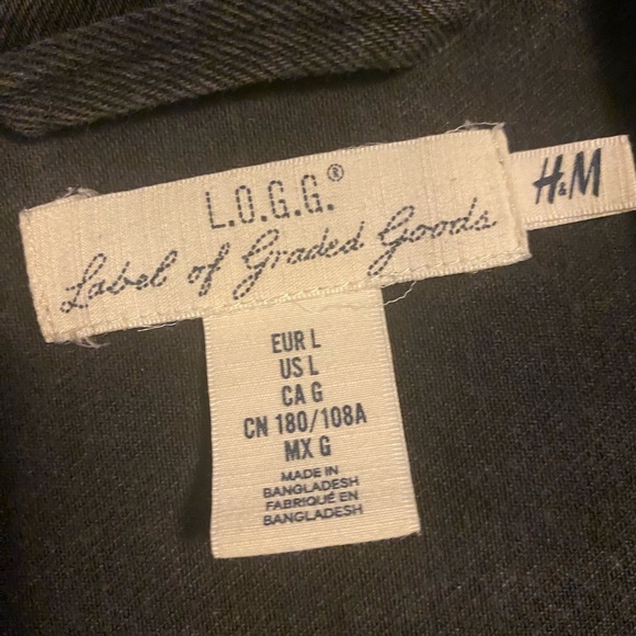 H&M: Black Denim Jacket - Picture 2 of 3